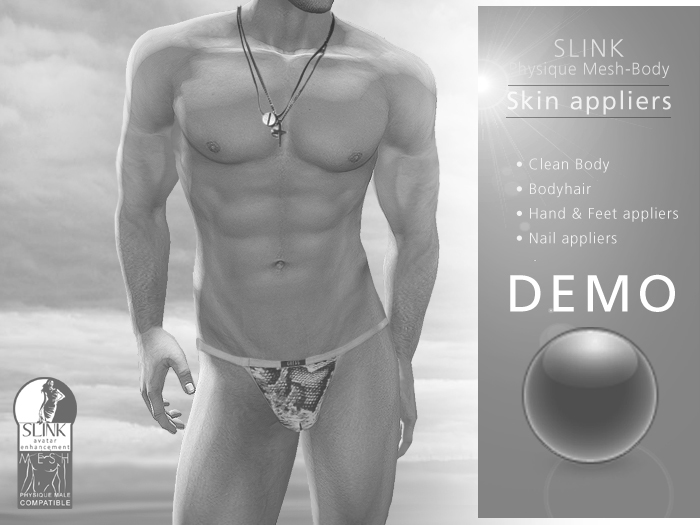 DEMO - SLINK Physique-Body Skin Appliers (MALE ) REDGRAVE