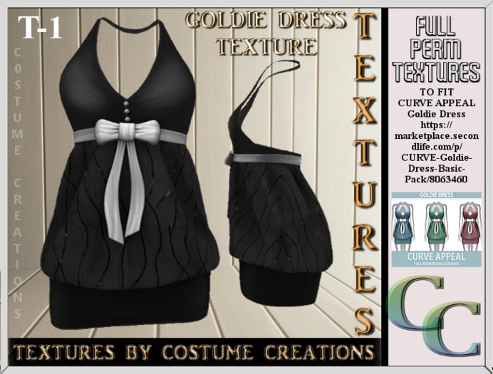 GOLDIE DRESS FULL PERM TEXTURE -PROMO TEXTURE