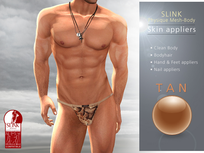 Redgrave - TAN / SLINK Physique-Body Skin Appliers (MALE )