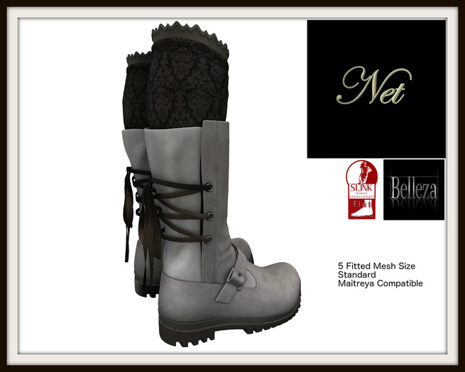 ::Net:: Paislei Back Lace Boot F/Brown