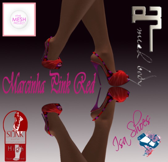 Marcinha Pink e vermelha