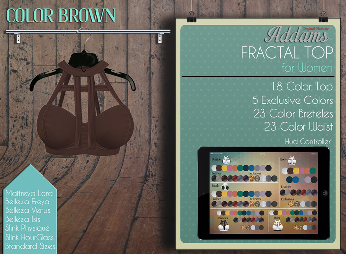 Addams // Fractal Top // Brown