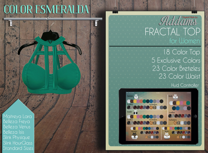 Addams // Fractal Top // Esmeralda
