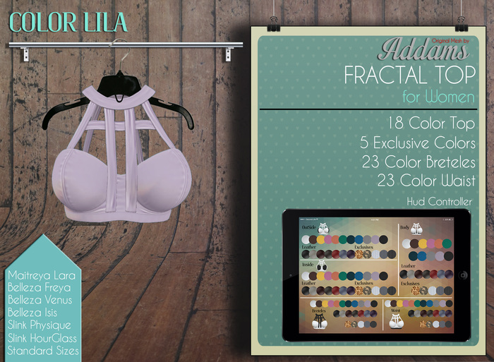 Addams // Fractal Top // Lila