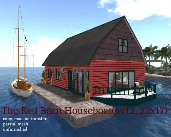 The Red Barn Houseboat(44LI, 23x17)