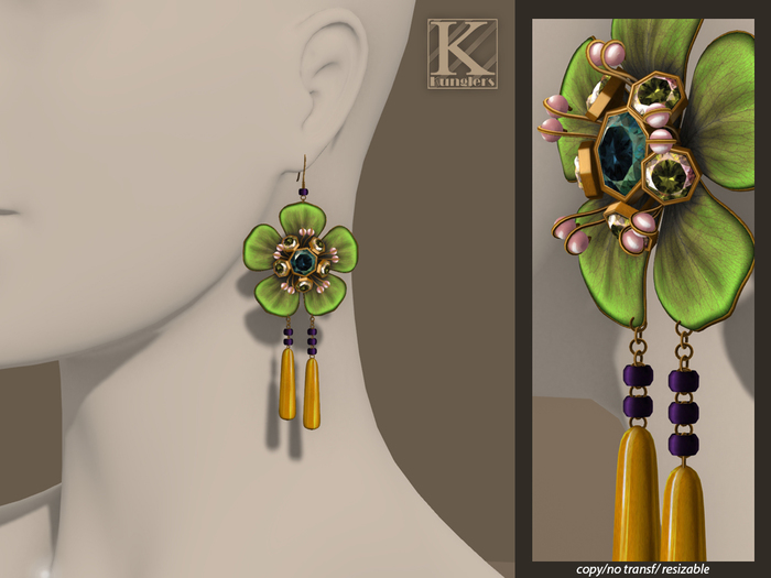 (Kunglers) Blanche earrings - Candy