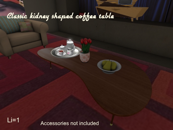 Retroco Classic Kidney Coffee Table
