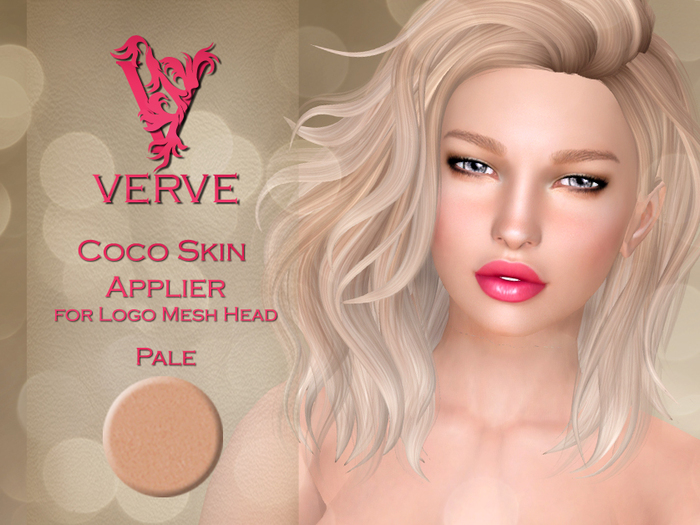 *VERVE* Coco Skin - Omega Mesh Head Applier - Pale