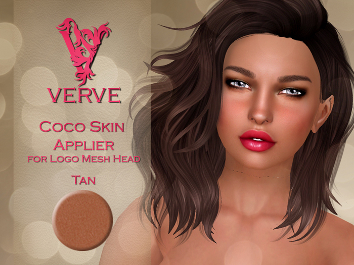*VERVE* Skin Applier - Logo Alex Head - Tan