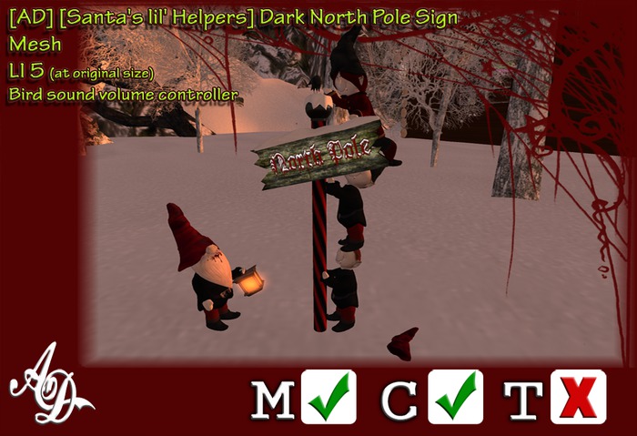 [AD] [Santa's lil' Helpers] North Pole Sign (BOXED)