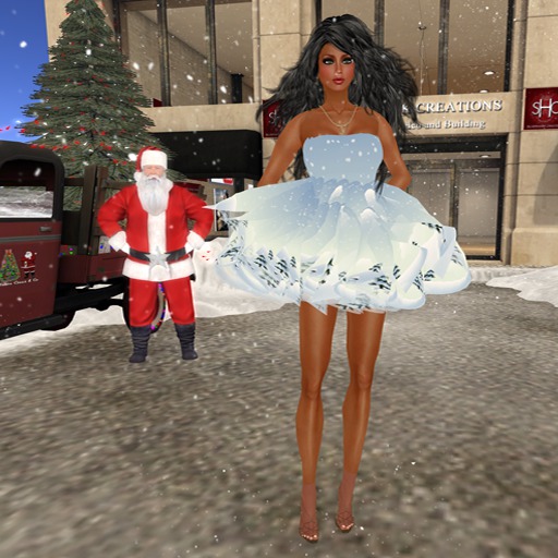 161 Christmas landscape doll