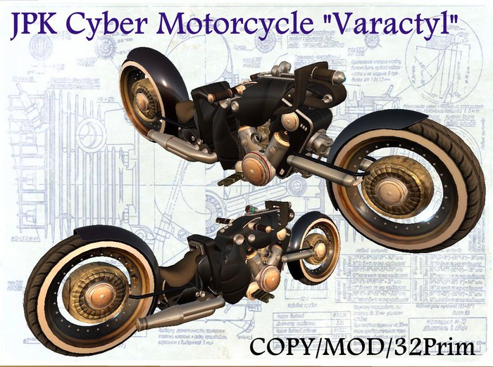 **JPK  Cyber Motorcycle "Varactyl" BLACK BOX