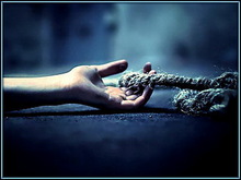Hand with rope