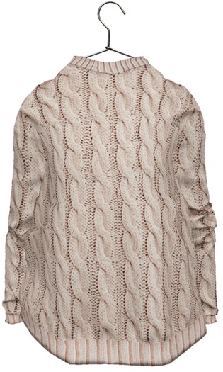 NEWCLOVER)) KNIT BROWN