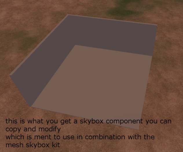 L segment for mesh skybox construction