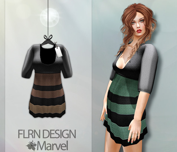 [FLRN] Marvel Dress Brown