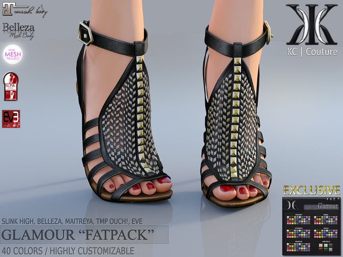 -KC- GLAMOUR HEELS - SLINK HIGH, MAITREYA, BELLEZA, TMP, EVE!