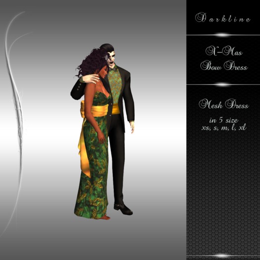 <==DARKLINE==>x-mas Bow Dress