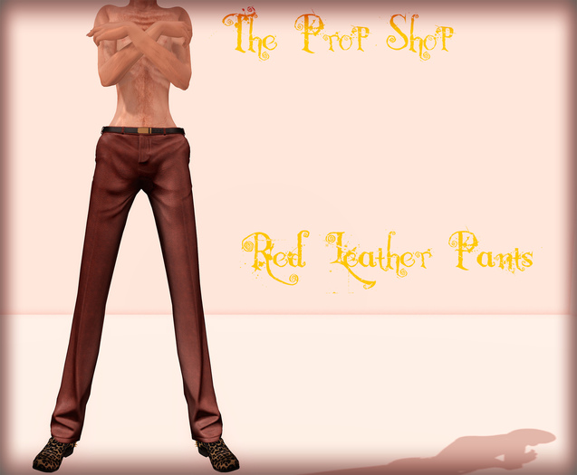 TPS - Red Leather Pants