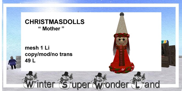 Christmas Doll MOTHER mesh 1 LiTextured