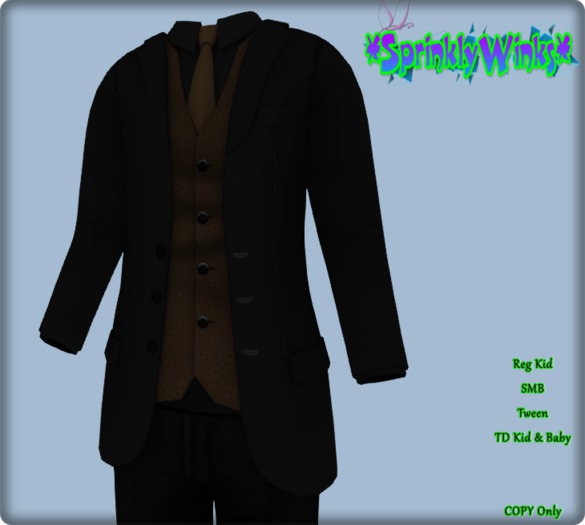 *S*W* Black Formal Tux *Chocolate* (R & TD)