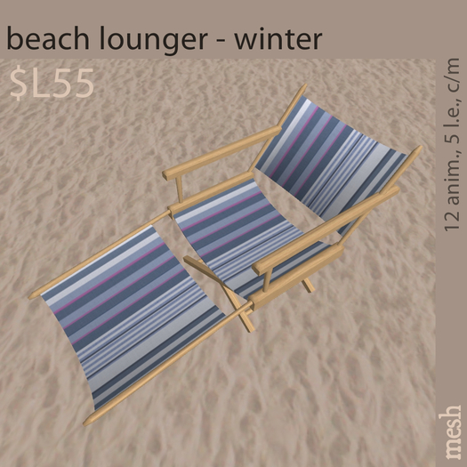 beach lounger - winter
