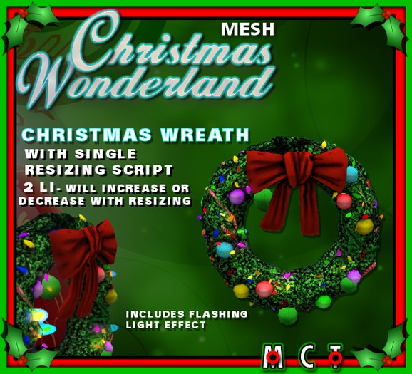Mesh Christmas Wreath