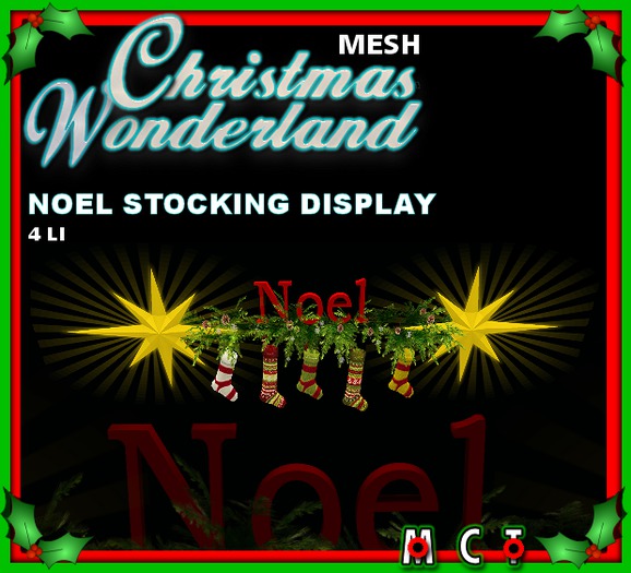 Noel Stocking Display