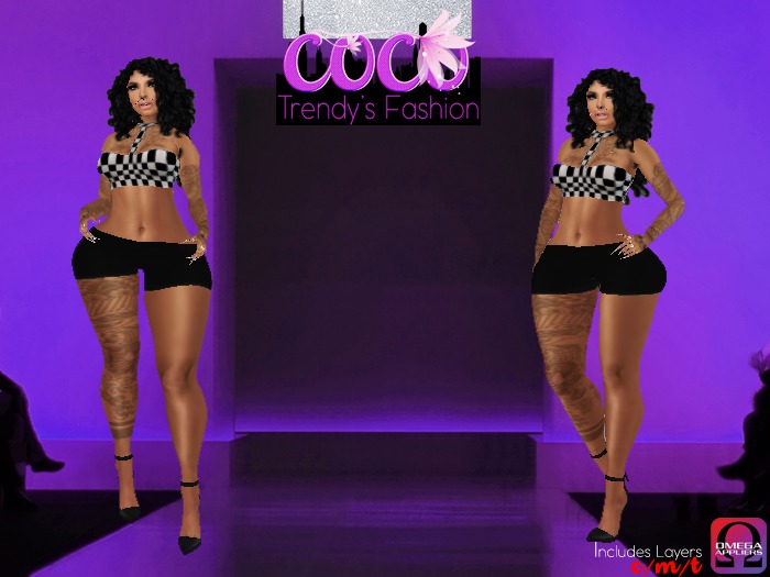 Blk N White Checkerboard Fit