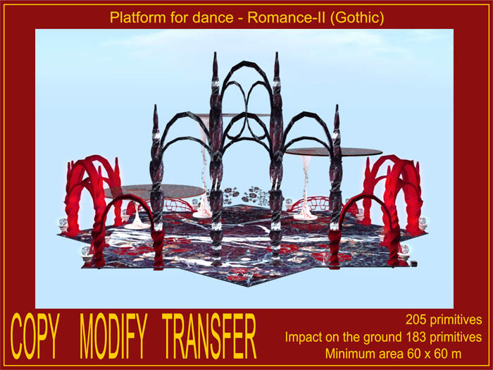 Platform for dance - Romance-II (Gothic)