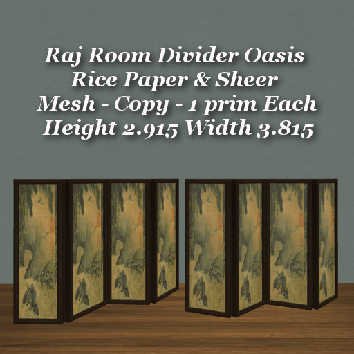 Raj Room Divider Oasis & Sheer Screen