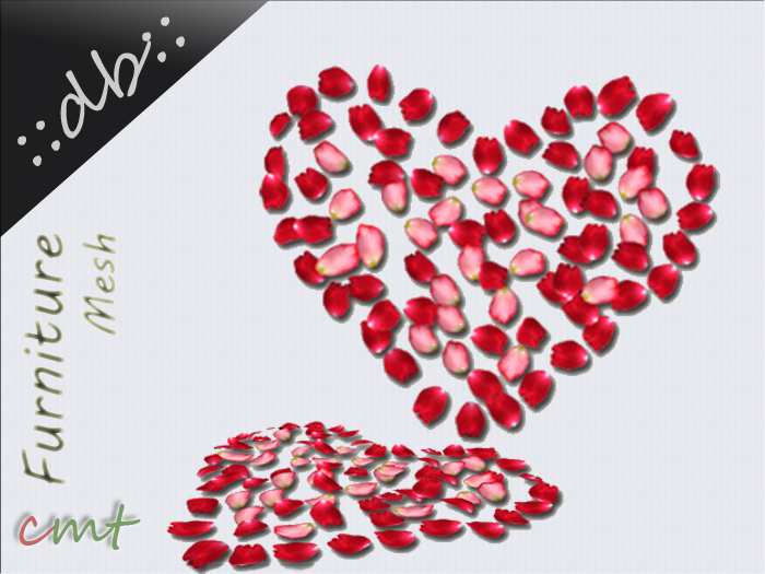 ::db:: Mesh Heart Rose Petals full filled