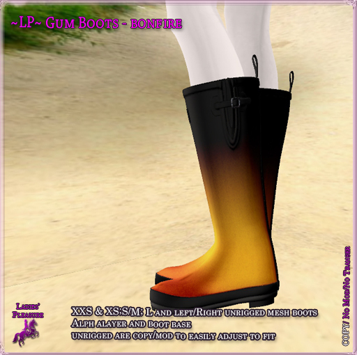 ~LP~ Unisex Gumboots BOXED Bonfire