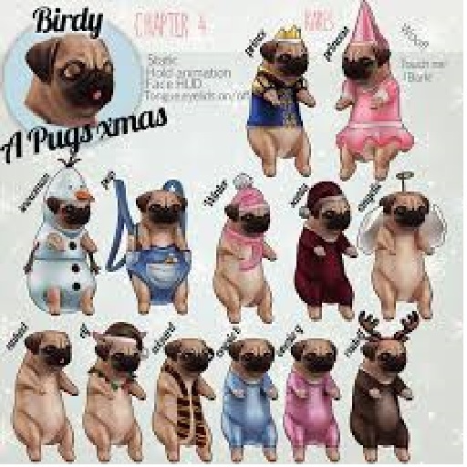 Birdy - A Pug Xmas - Prince Pug [box] RARE