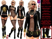 **HELOISA BLACK VERSION ROCKER WINTER STYLE COMPLET OUTFIT **