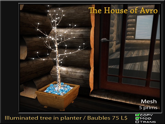Illuminated Tree in Planter - Christmas - Promo