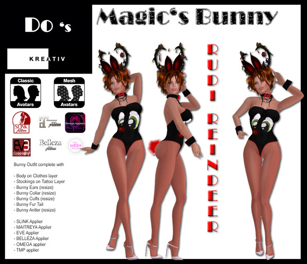 .:Do's:. Magic's Bunny  RUDI REINDEER