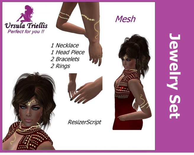 0004731 Mesh Snake Jewelry Set