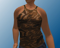 menwear camo vest brown