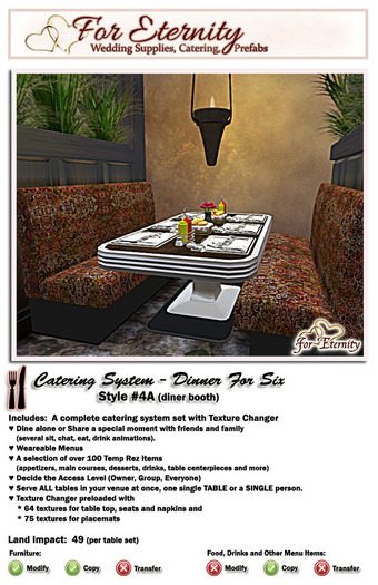 *VRD* Catering - DinnerForSix - Style #4A (boxed)