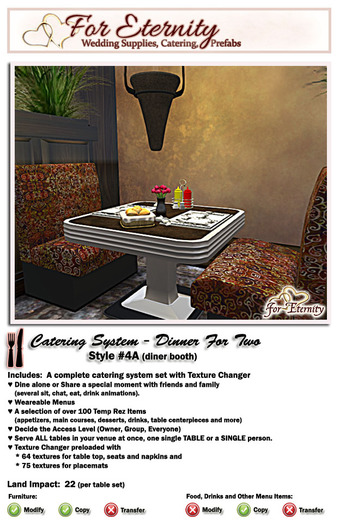 *VRD* Catering - DinnerForTwo - Style #4A (boxed)