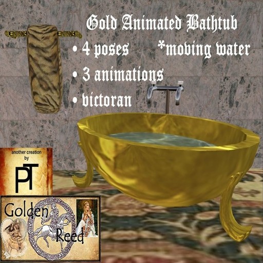 Victorian Bath animated couples bath