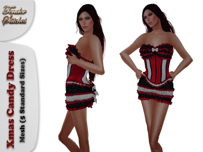 [TS] - Xmas Candy Dress (5 Standard Sizes Mesh)