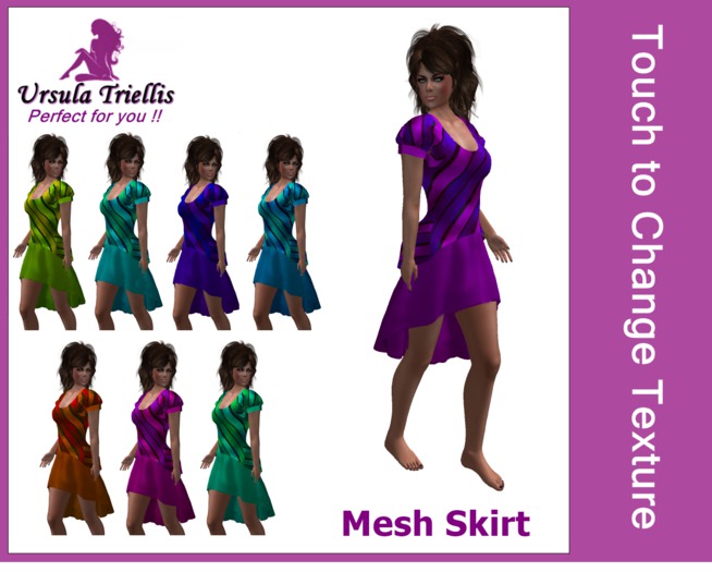 0004737 Midi Irregular Skirt (Touch Texture)