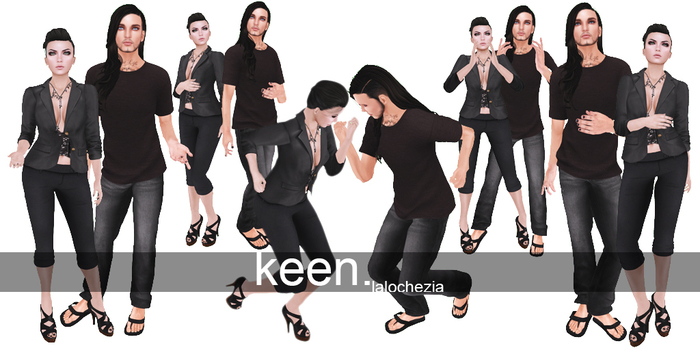 -Lalochezia- Keen Pose Set