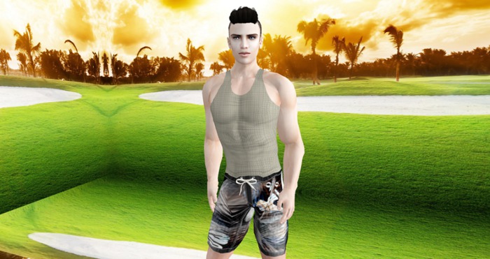 Boardshorts and Tanktops Set -Ruca Tease -- \(-_-)/ --