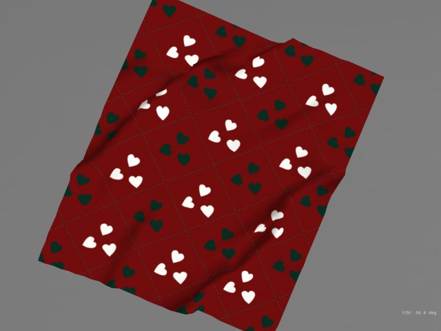 Little Christmas Hearts Rug by Palomma