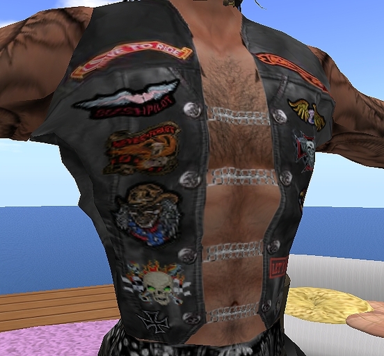 Biker Leather Vest Open /boxed