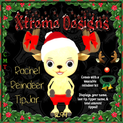 Rachel Reindeer TipJar