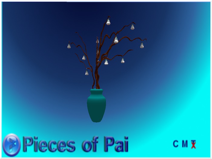 Twig Vase with Snowmen Ornaments